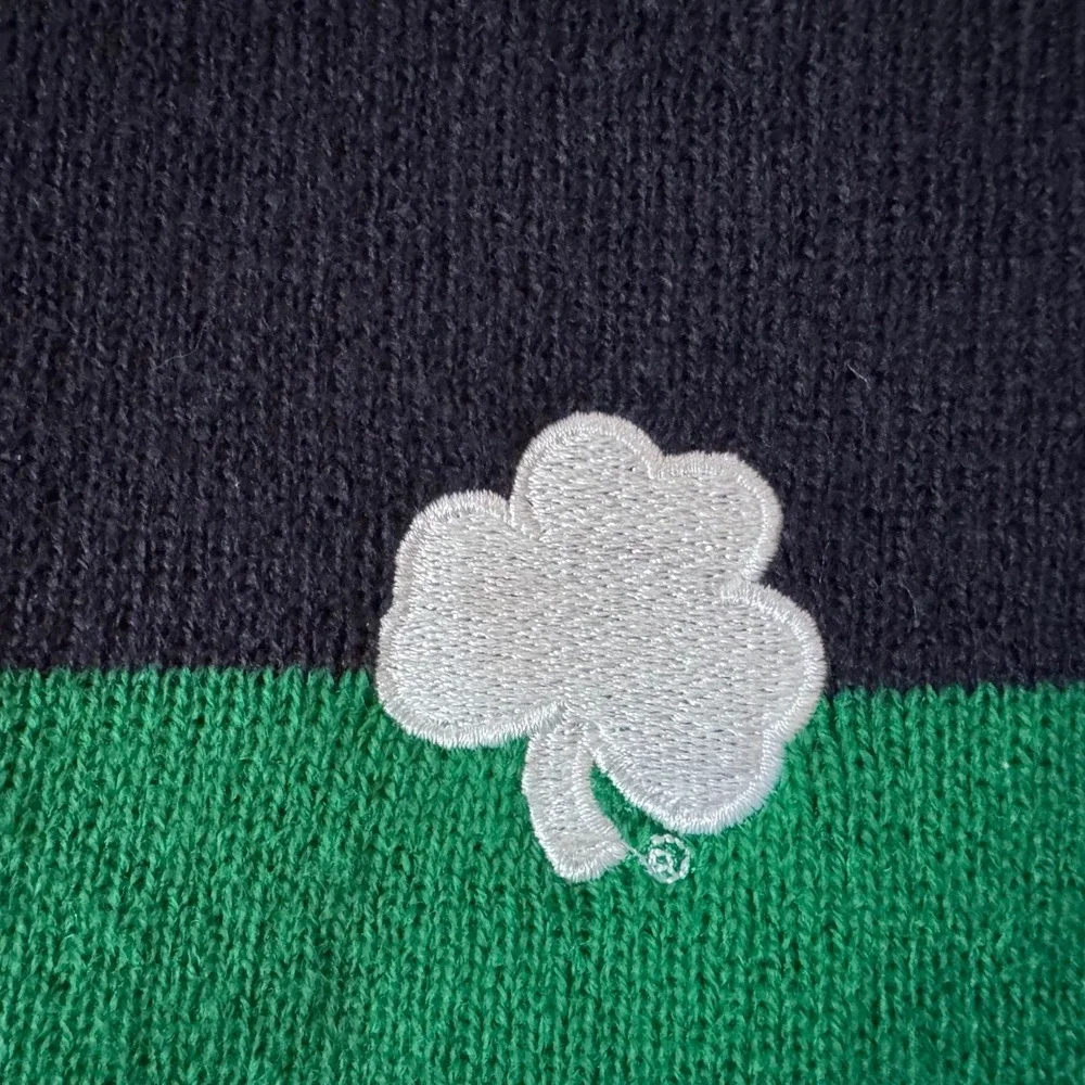 Notre Dame Fighting Irish Embroidered Striped Knit Scarf NCAA Tailgate Game Top